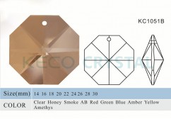octagon crystal parts-(KC1051B)
