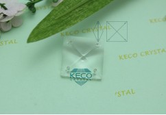 strass crystal type crystal square bead-(KC2020D)