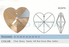 heart shape chandelier pendant-(KC870)