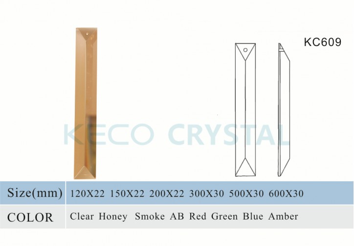 K9 glass prisms for crystal chandelier-(KC609)