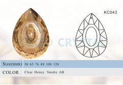 machine cut chandelier glass drops-(KC043)