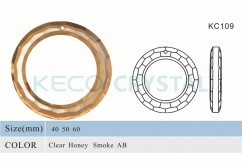 machine cut crystal ring for chandelier-(KC109)