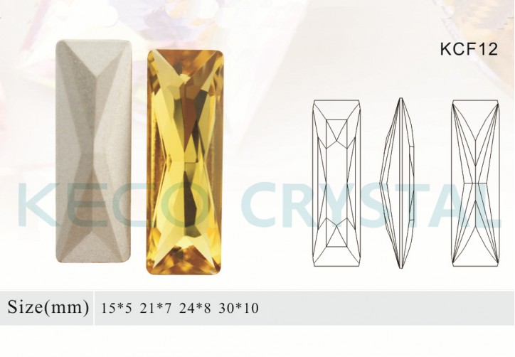 crystal stone for shoes-(KCF12)