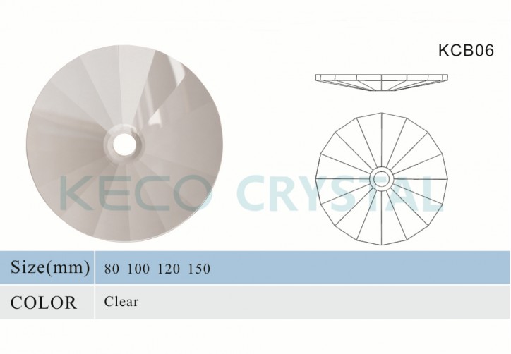 round K9 crystal bobeche-(KCB02)