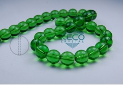 polished glass beads with center hole-(KC004)