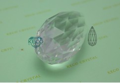 rugby ball of crystal chandelier trimmings-(KC092)