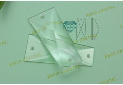 trapezoid shape crystal prisms for chandeliers-(KC604B)