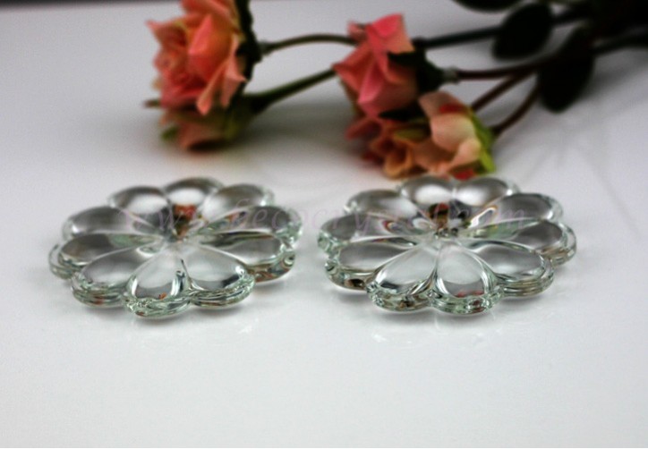 double side rosettes crystal bead for chandeliers-(KC013)